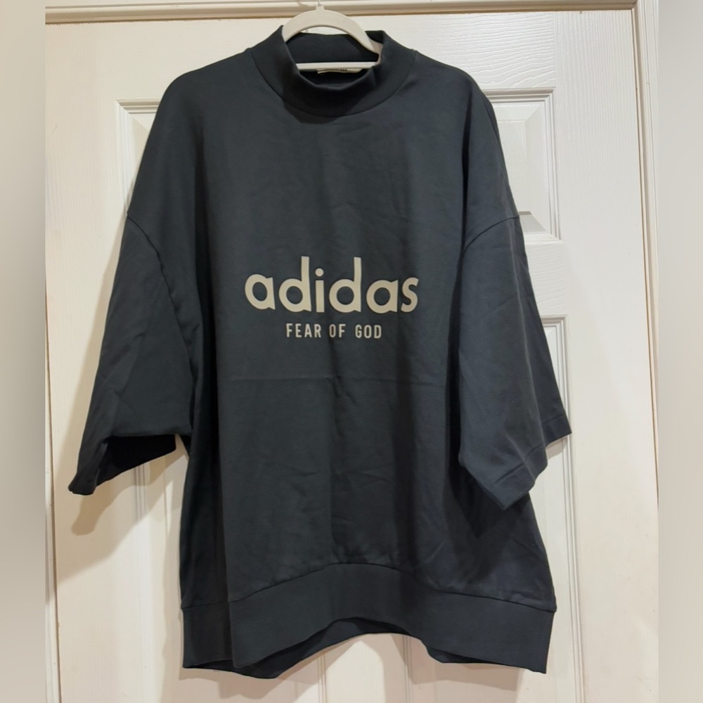 Fear of God Athletics Logo 3/4 Mock Tee (Black)